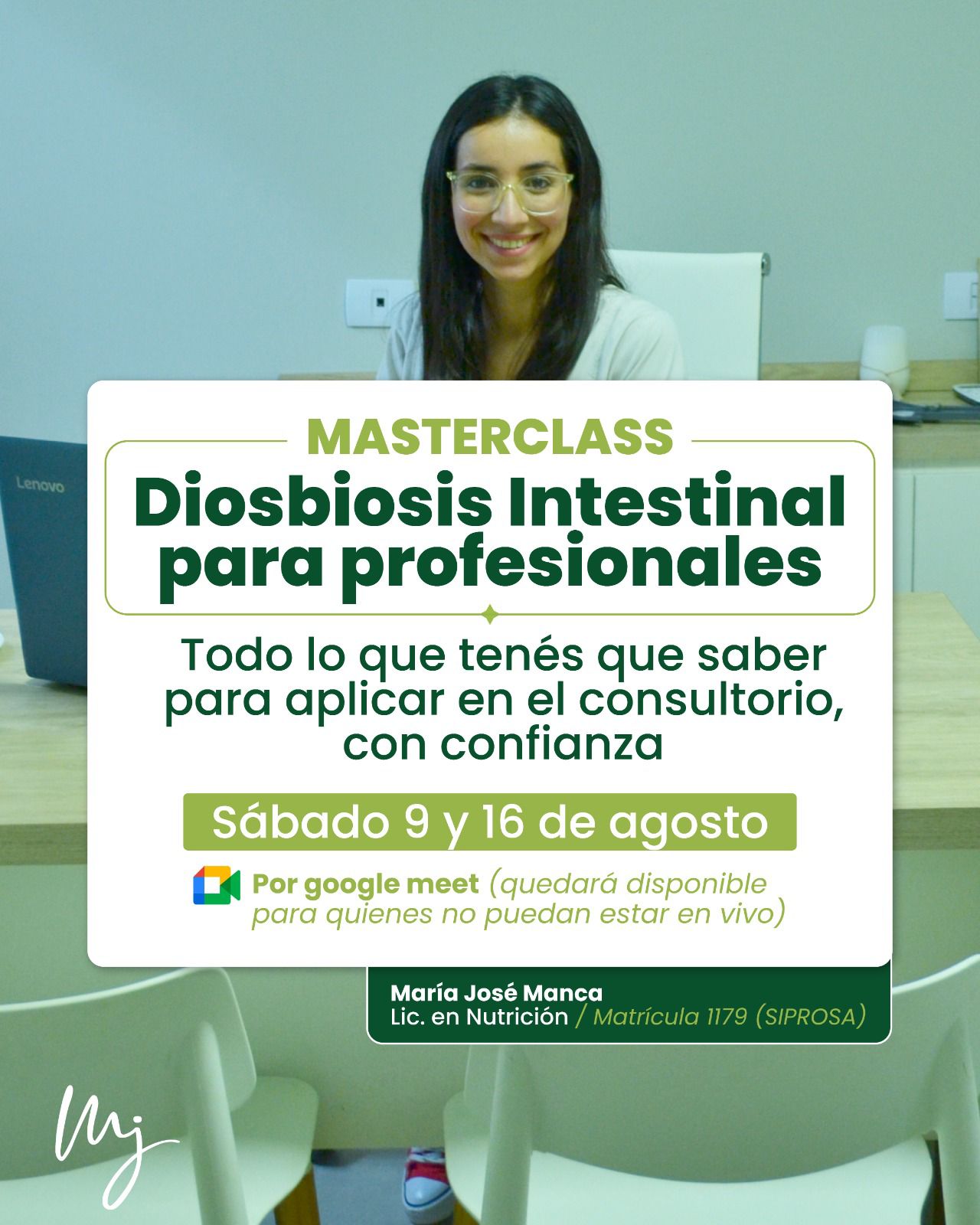 Masterclass: Disbiosis para profesionales