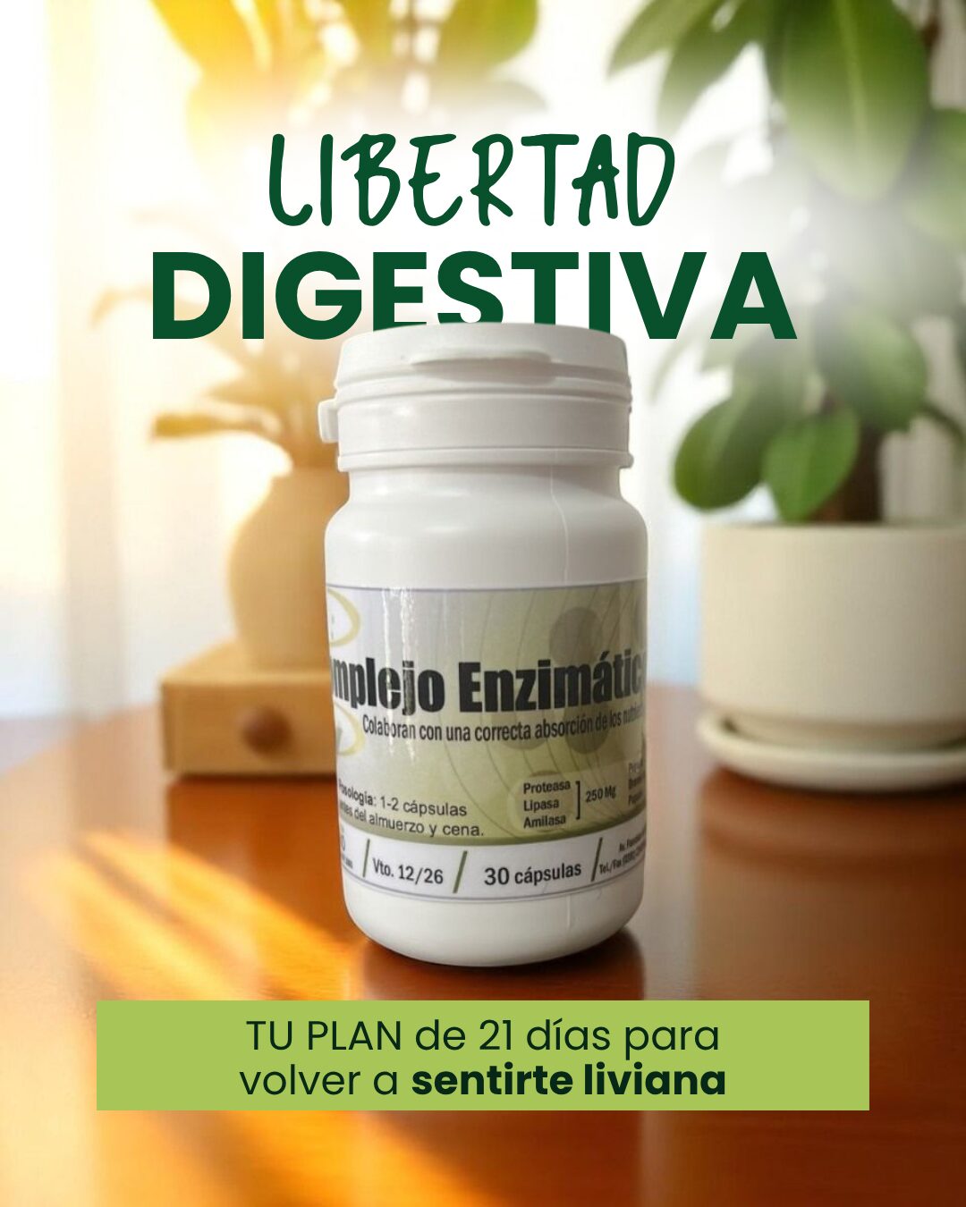 Libertad Digestiva + Complejo enzimatico x 30 capsúlas - imagen 3