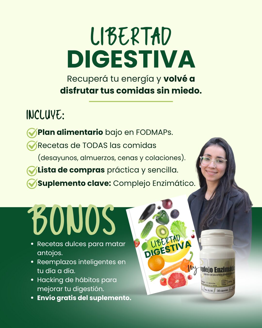 Libertad Digestiva + Complejo enzimatico x 30 capsúlas - imagen 5