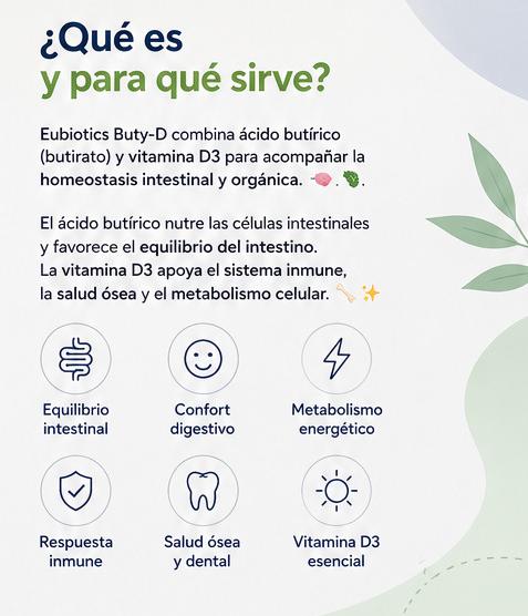 Eubiotics Buty-D — 60 cápsulas - imagen 2
