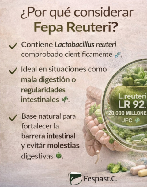 Fepa Reuteri – 40 cápsulas - imagen 4
