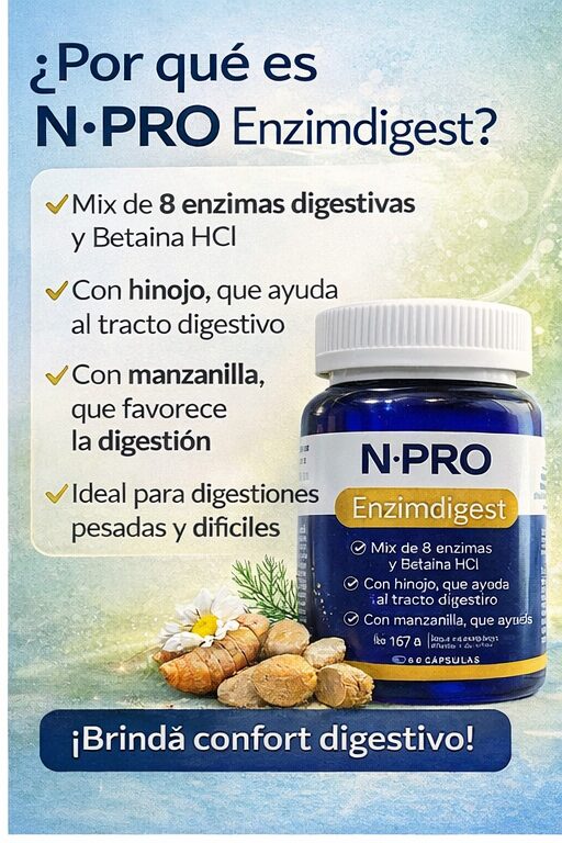 NPRO EnzimDigest – 60 cápsulas - imagen 2
