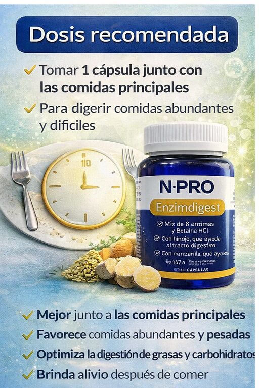 NPRO EnzimDigest – 60 cápsulas - imagen 3
