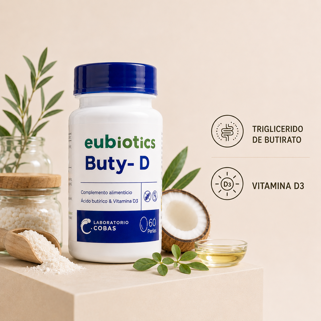 Eubiotics Buty-D — 60 cápsulas - imagen 2
