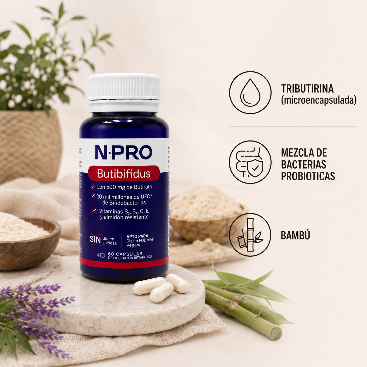 NPRO Butibifidus – 60 cápsulas - imagen 2