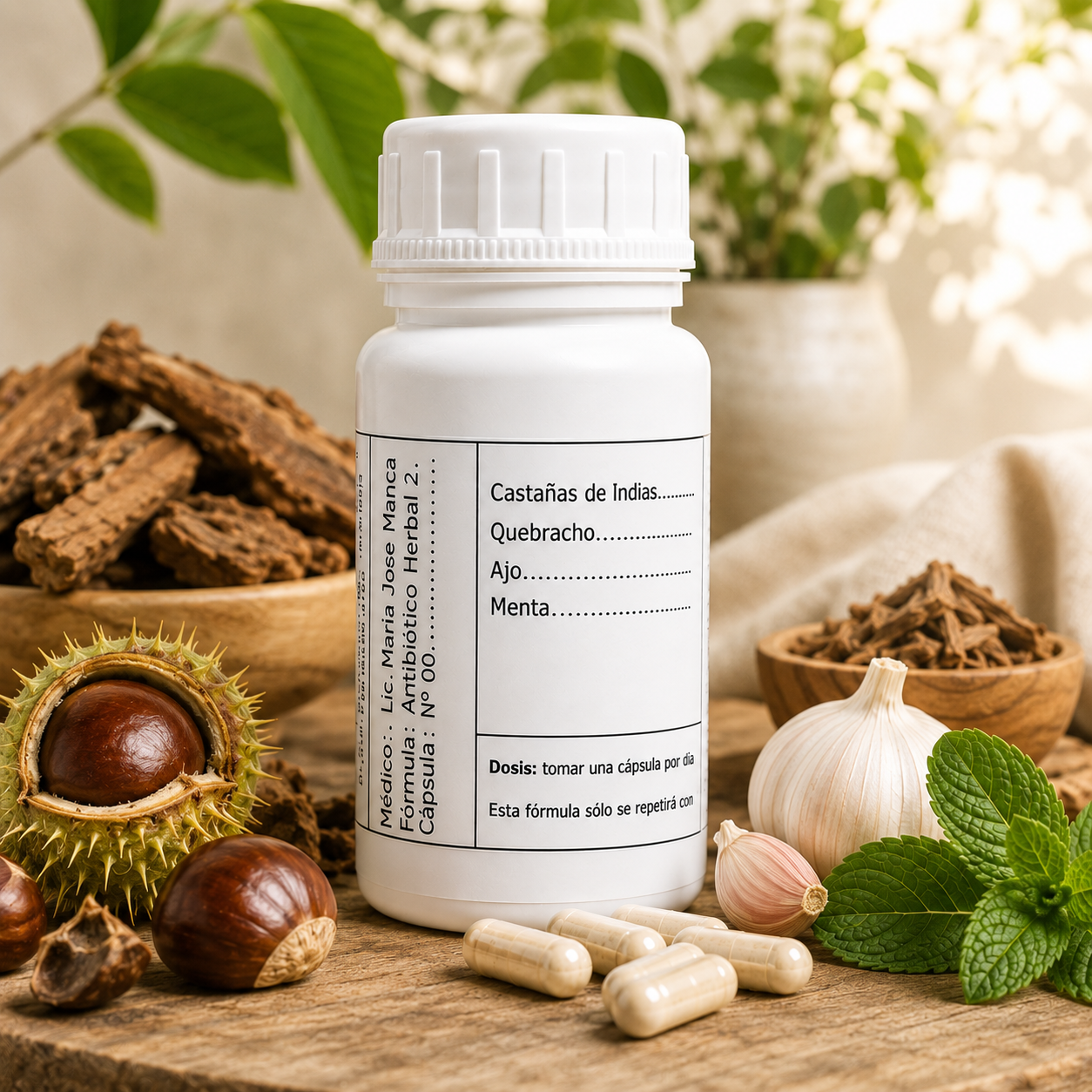 Antibiótico herbal 2 x 30 cápsulas - imagen 3