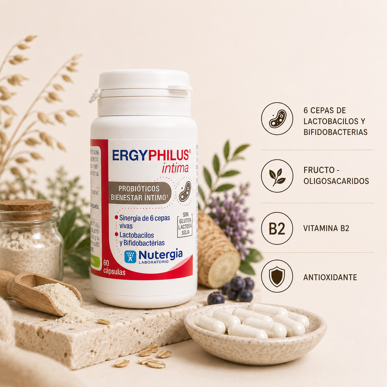 Ergyphilus Intima – 60 cápsulas - imagen 2