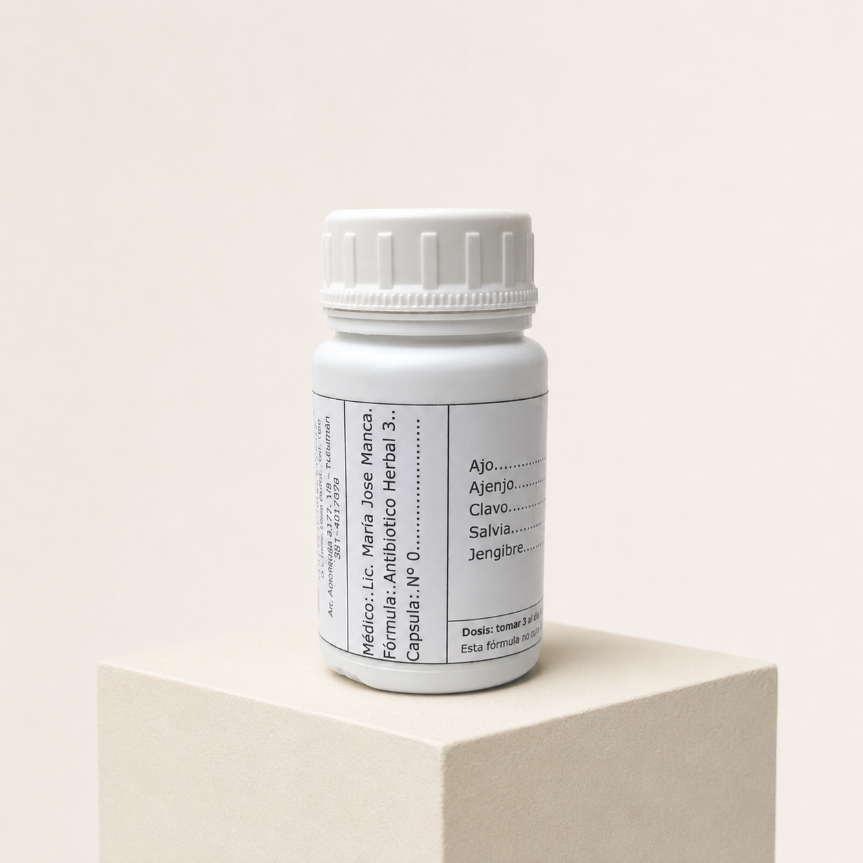 Antibiótico herbal 3 x 60 cápsulas