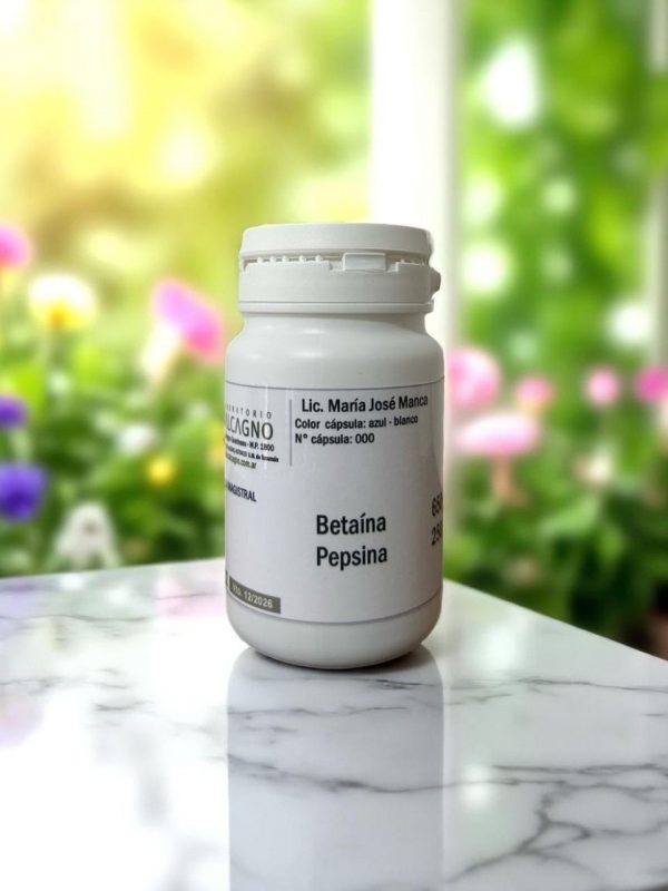 Betaína + pepsina x 30 cápsulas