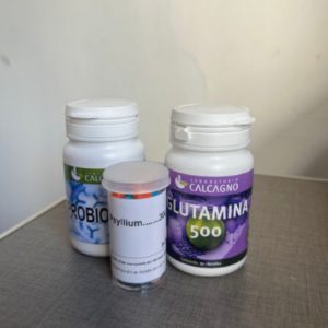 MES 1: PROBIOTICO + GLUTAMINA + PSYLLIUM