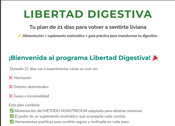Pack Libertad Digestiva – 21 días de alivio y transformación