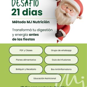 🌿 Desafío 21 Días para Desinflamarte y Llegar Liviana a las Fiestas